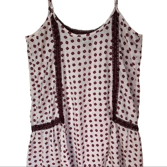 Aerie Y2K Patterned  Satin Chemise Slip Sexy Pink Size Small - Picture 3 of 9